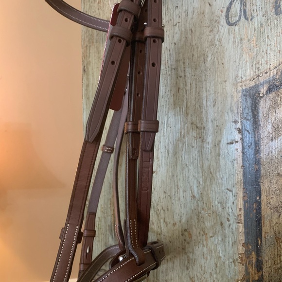 SOLD BRAND NEW brown CWD raised French noseband bridle - Picture 10 of 10